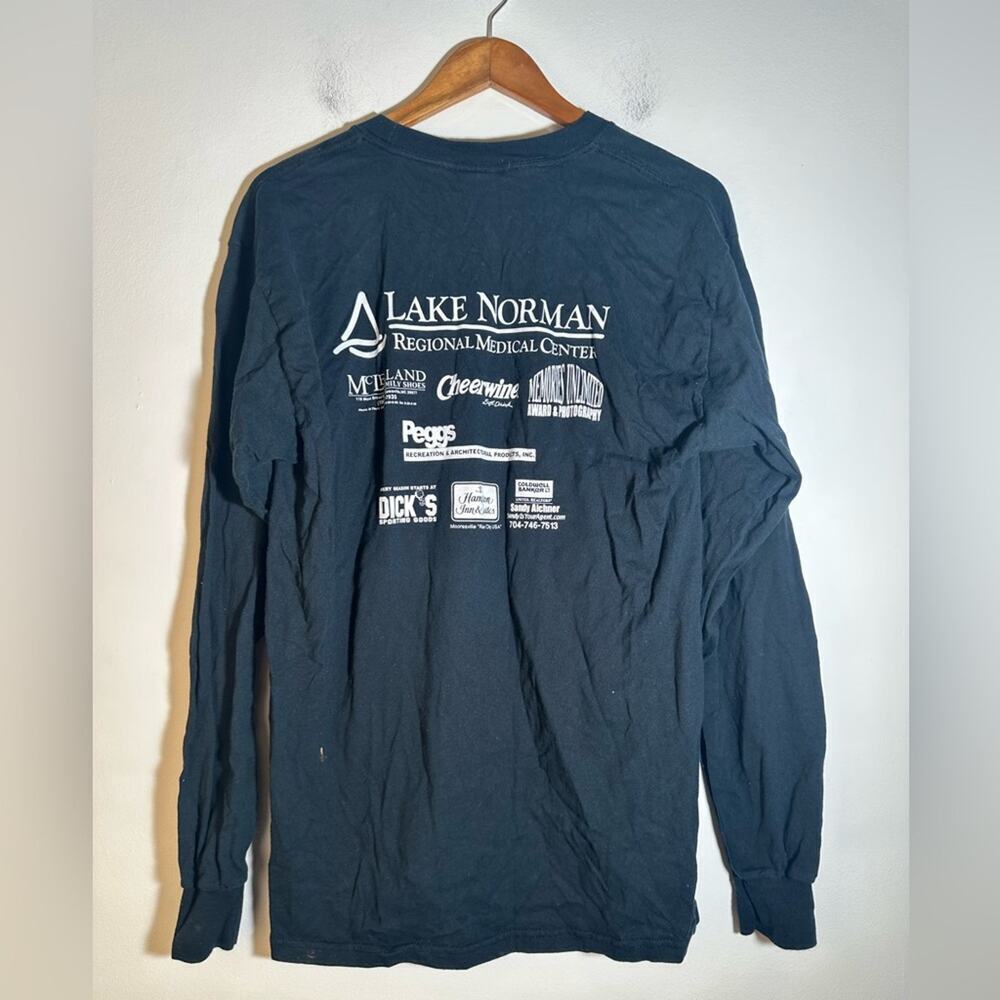 Men's Blue Graphic Long Sleeve Shirt - Picture 3 of 3